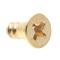 Prime-Line Wood Screw, Flat Head, Phillips Drive No. 6 X 3/8in Solid Brass 25PK 9034476 - alternate 1